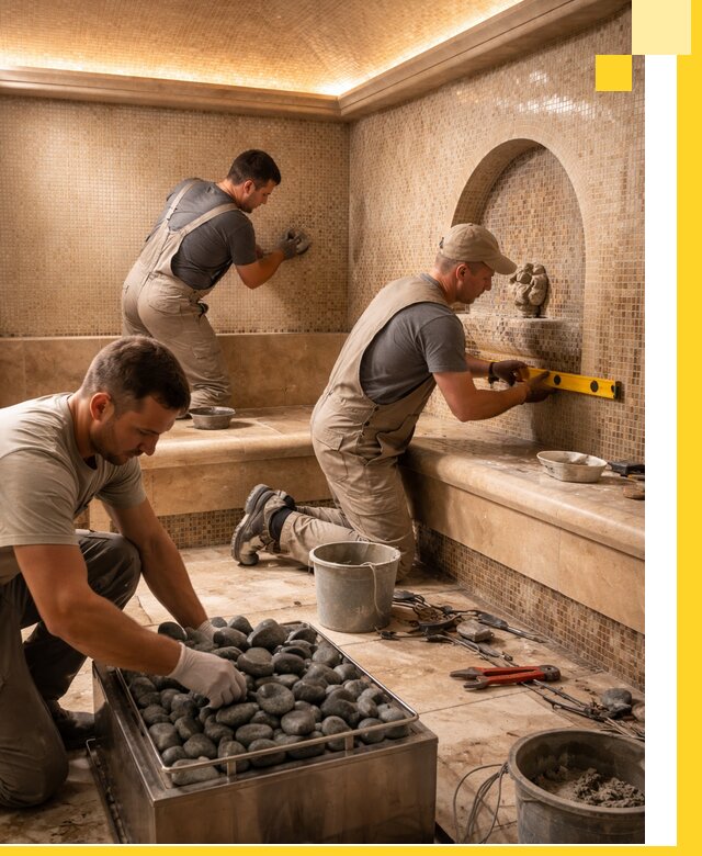 Проектирование и строительство хамама и сауны в Хабаровске