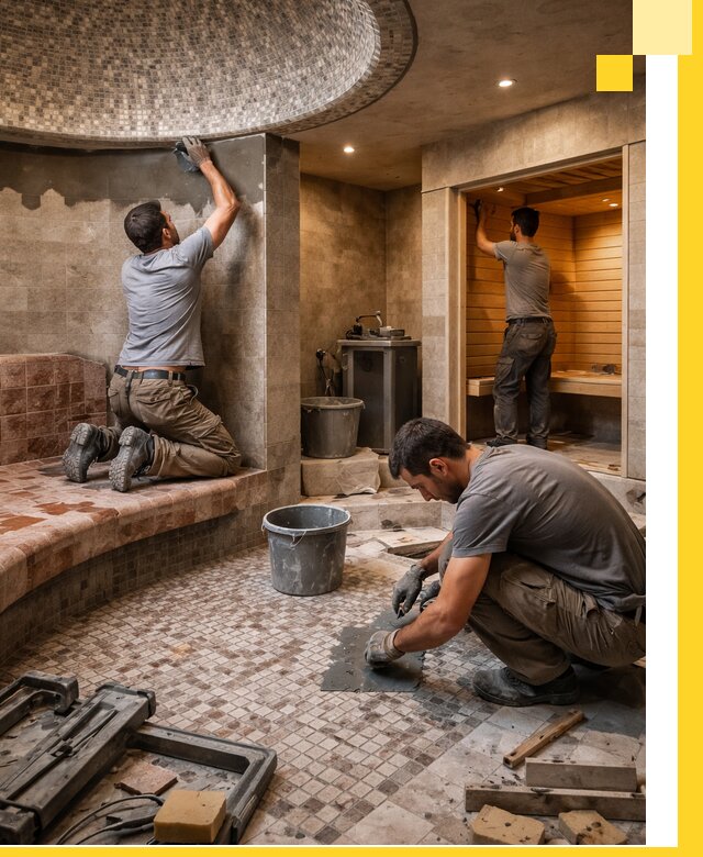 Проект и строительство хамама бани и сауны под ключ в Хабаровске