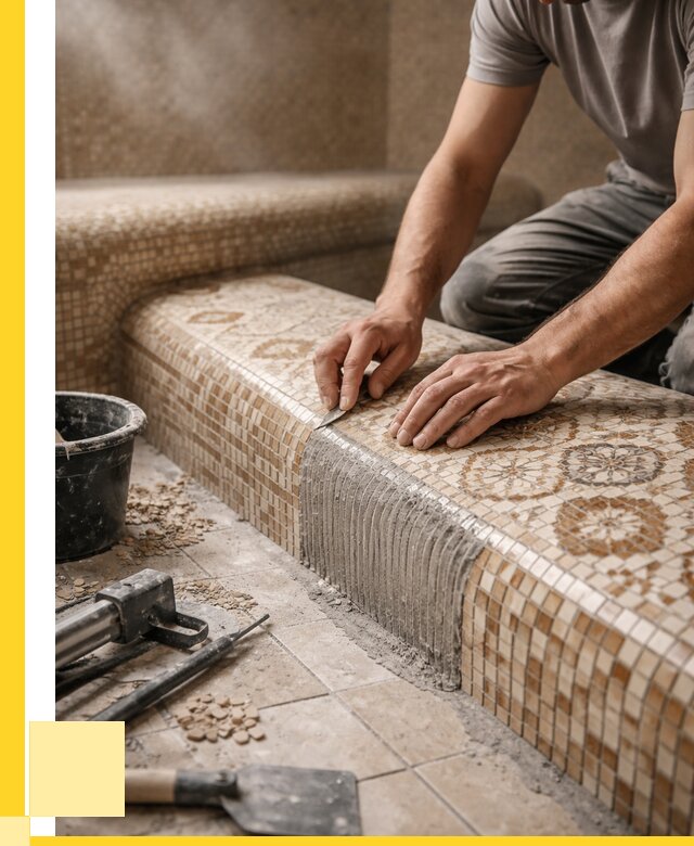 Плитка для хамама под ключ в Хабаровске от 3601 р. | ЭриданХбр